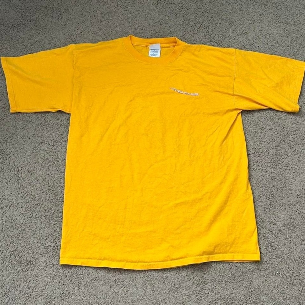Yellow 90s vintage "Poppers Stuffed Jalapeños Brand" "It's a Mild Wild World"